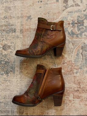 L’artiste Brown Multi-Color Women’s Ankle Boots - 39
